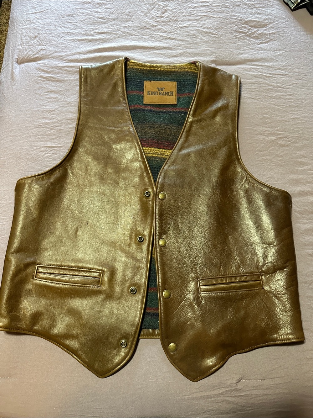 King Ranch - Leather/Wool Vest